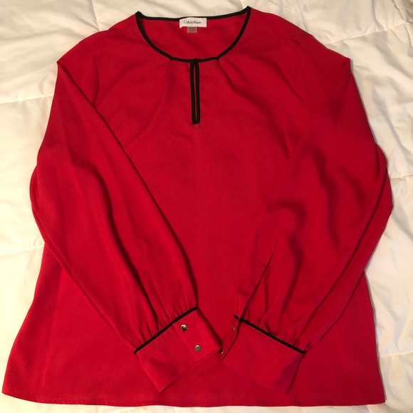 Calvin Klein Tops - Calvin Klein long sleeve blouse, size XL Calvin Klein Tops - Calvin Klein long sleeve blouse, size XL